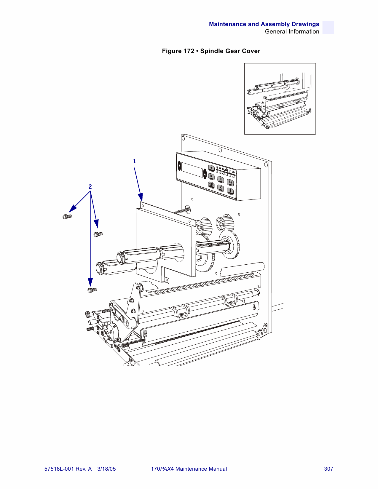 Zebra Label 170PAX4 Maintenance Service Manual-5